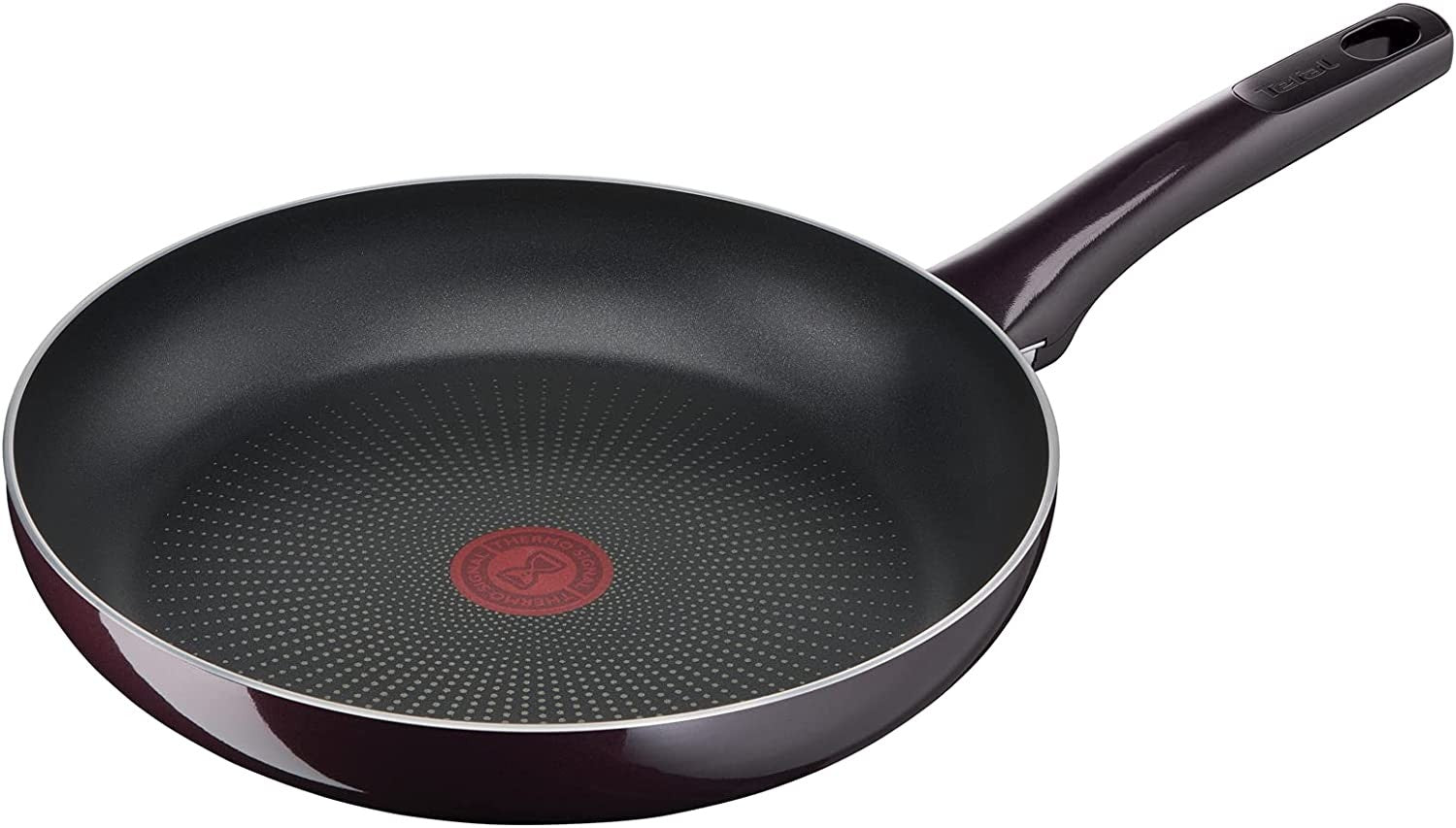 Tefal, G6 Resist Intense Frypan, 28 CM, With Thermo Spot, Dark Red