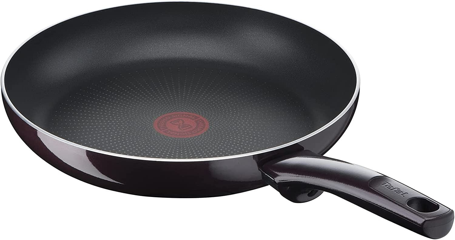 Tefal, G6 Resist Intense Frypan, 28 CM, With Thermo Spot, Dark Red