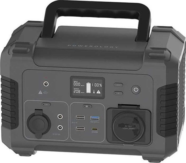 Powerology, Portable Power Generator, 78000MAH, 300 Watts, Black