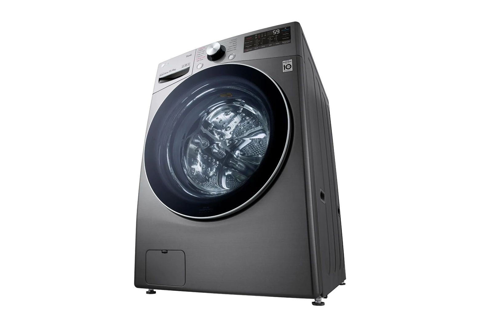 LG, Front Load Washer & Dryer, 15 KG /8 KG, Silver