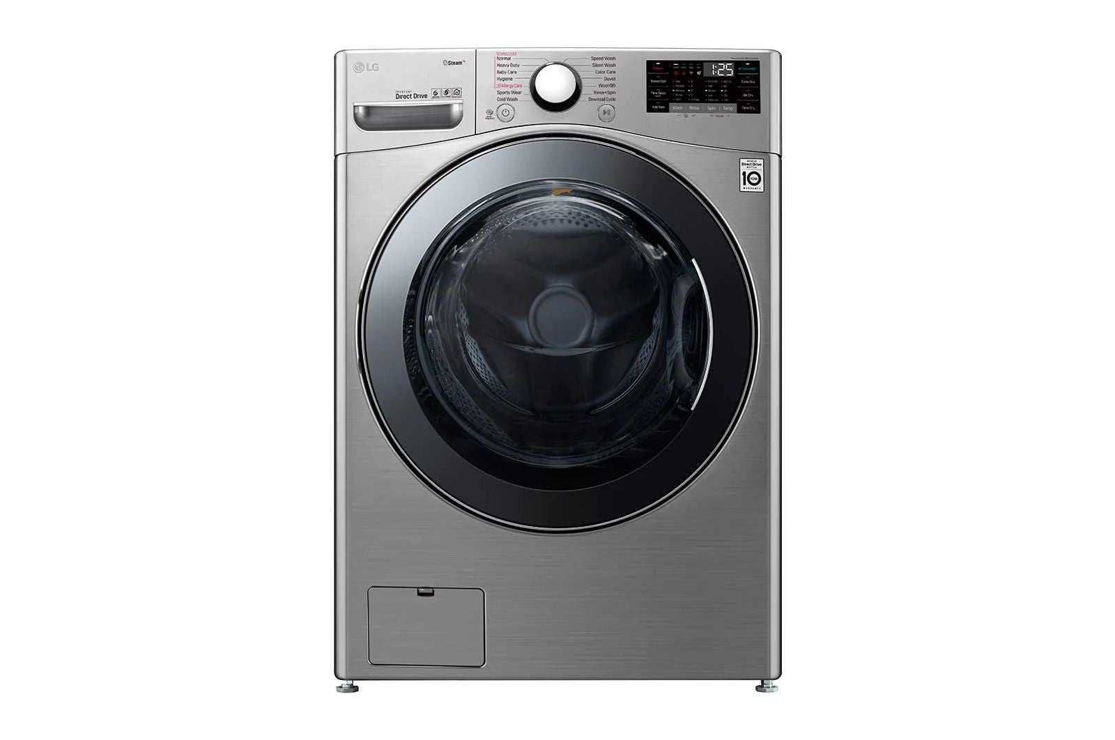 LG Front Load Washer & Dryer, 20/12 KG, Silver