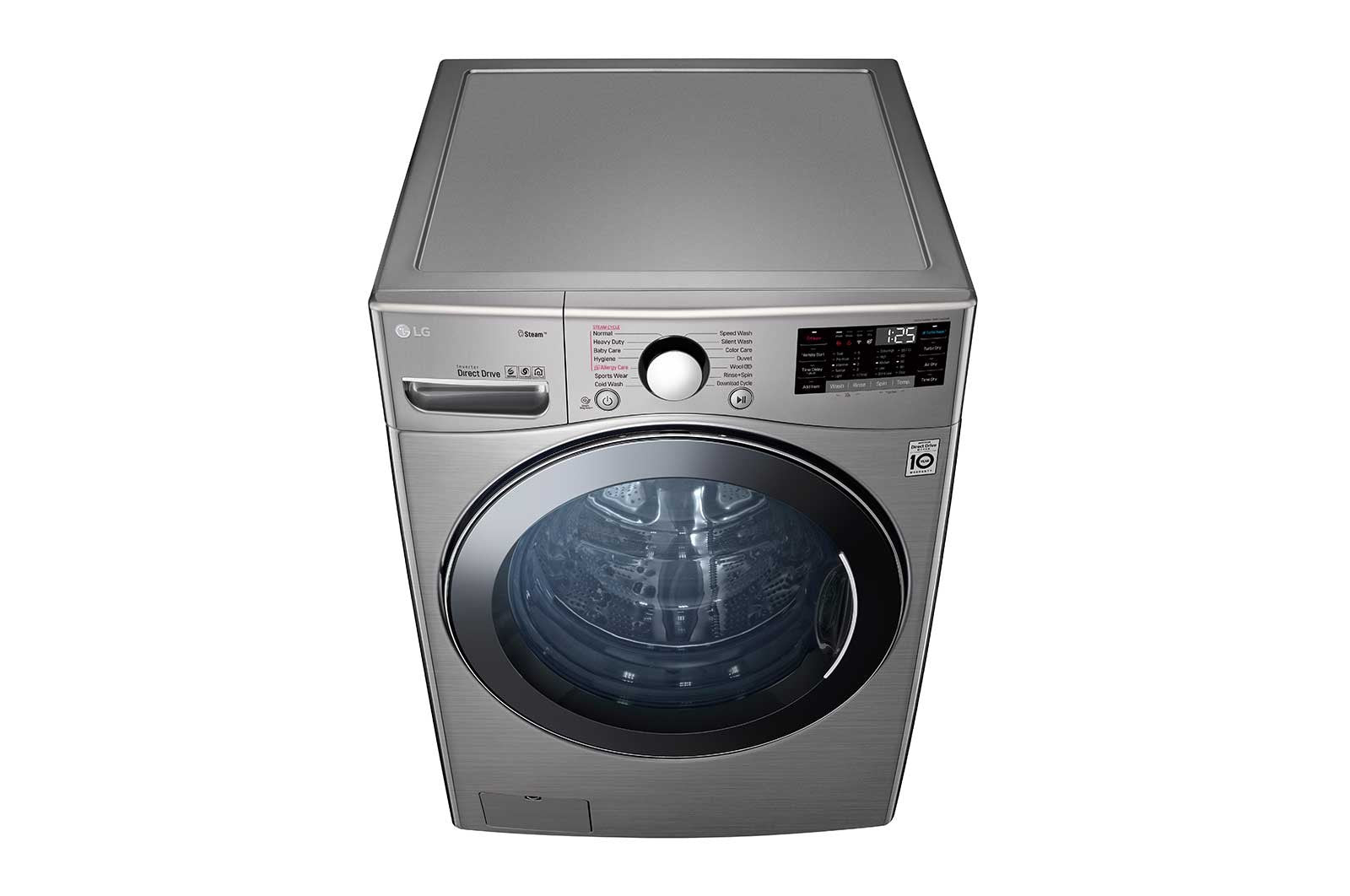 LG Front Load Washer & Dryer, 20/12 KG, Silver