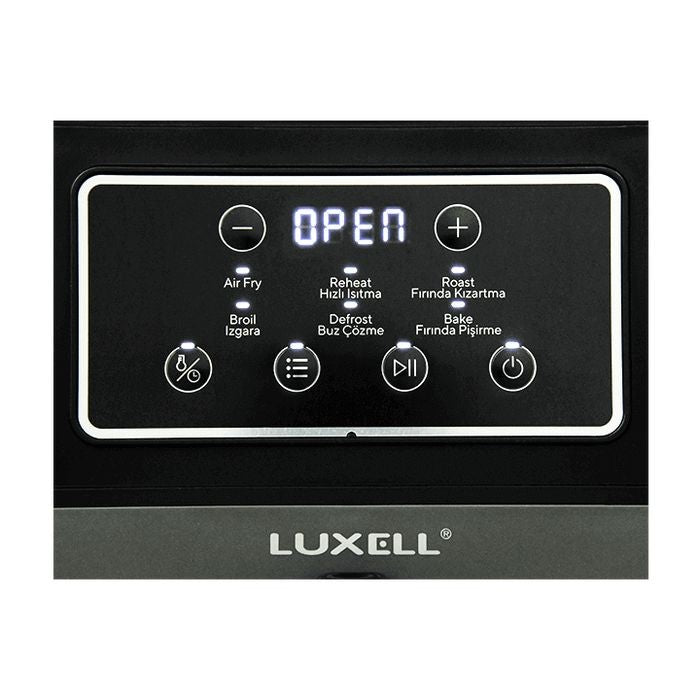 Luxell XL Fast Air Fryer, 7.5 L, 1800 Watts, Black & Grey