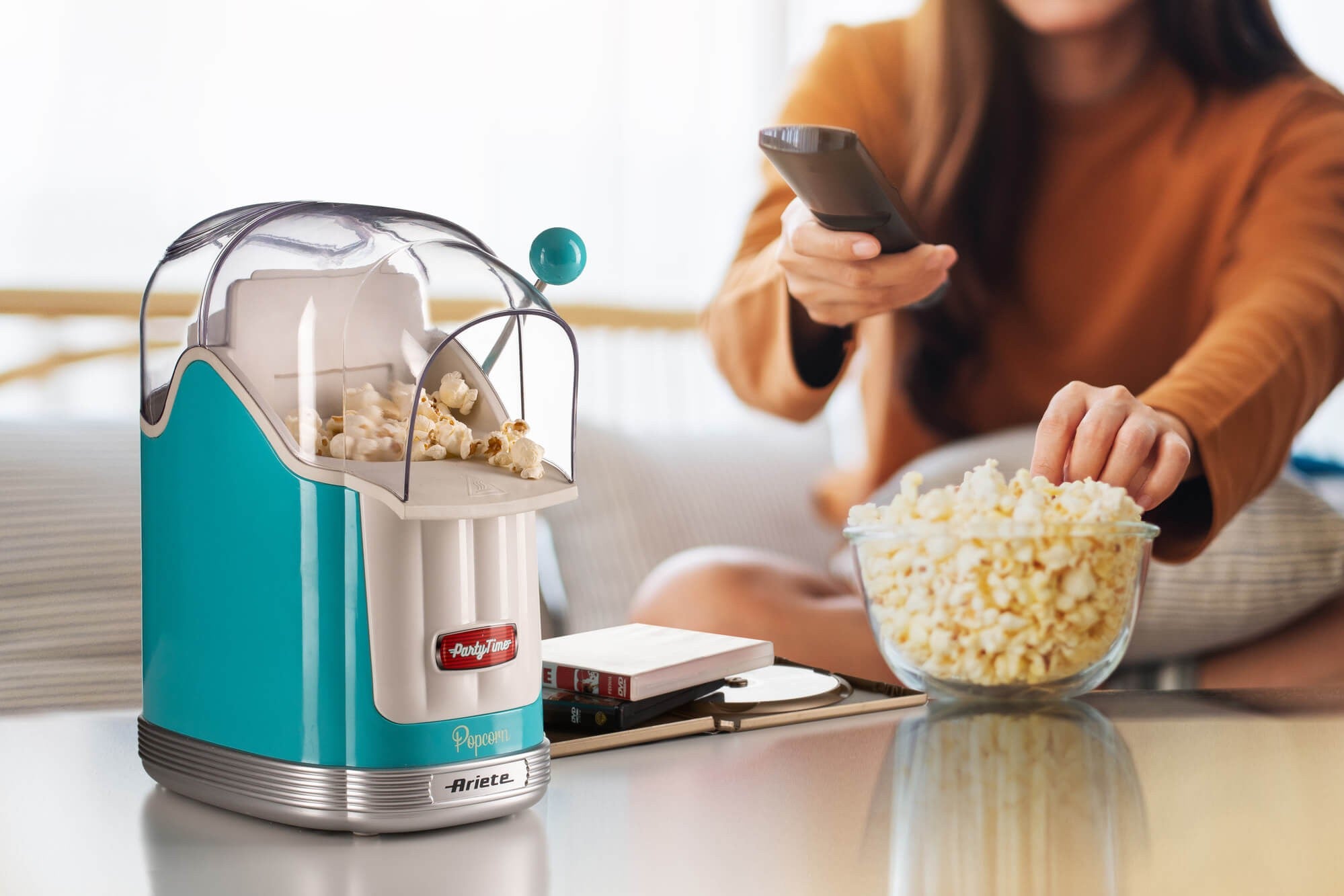 Ariete, Party Time Popcorn Maker, 1100 Watts, Blue