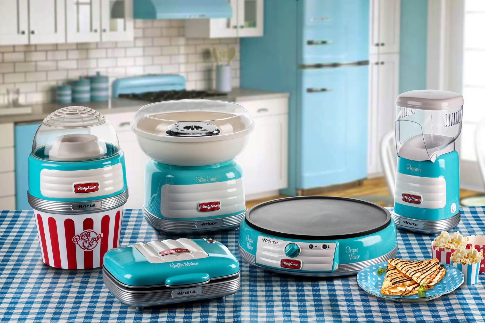 Ariete, Party Time Waffle Maker, 700 Watts, Blue