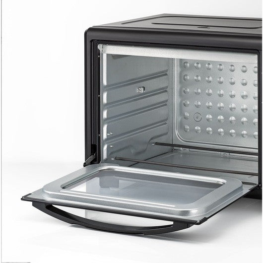 Black & Decker, Toaster Oven with Double Glass & Rotisserie, 55 L, 2000 Watts, Black