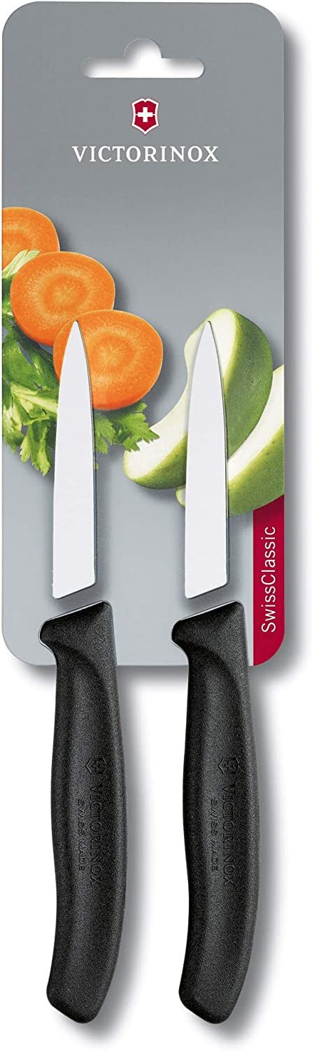 Victorinox, Swiss Classic Paring Knife, 2 Packs, Black