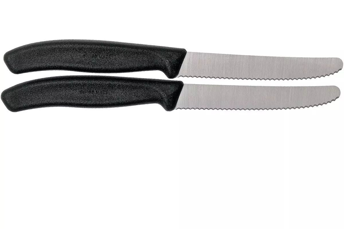 Victorinox, Swiss Classic Tomato Knife, Set of 2, 28 G Black