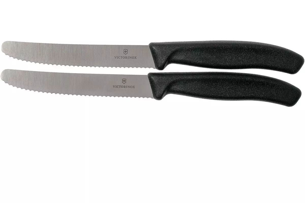 Victorinox, Swiss Classic Tomato Knife, Set of 2, 28 G Black