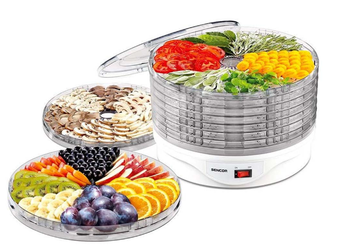 Sencor, Food Dehydrator, 9 Trays, 250 Watts, White