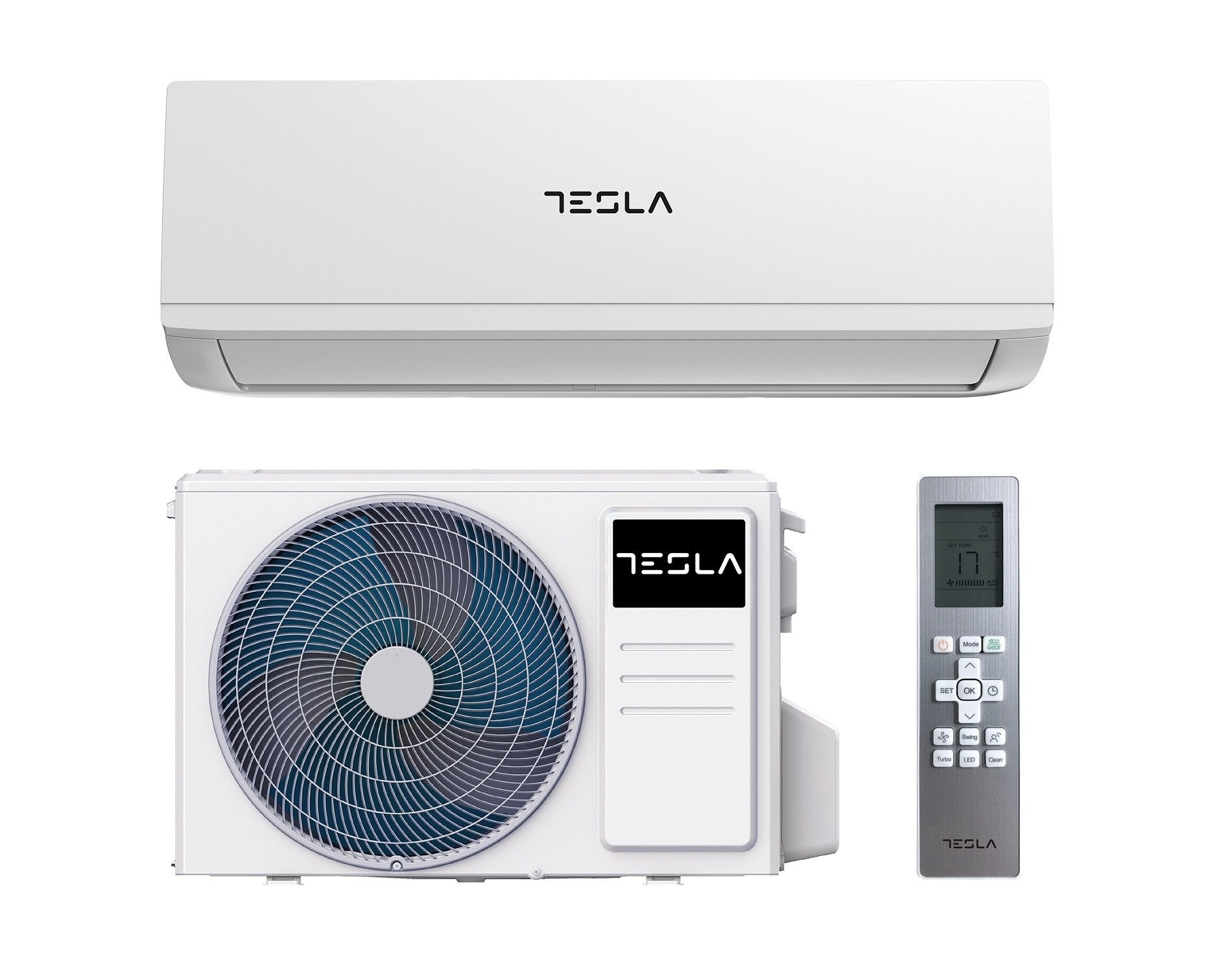 Tesla, Air Conditioner, 12000 BTU, Inverter, WIFI, White