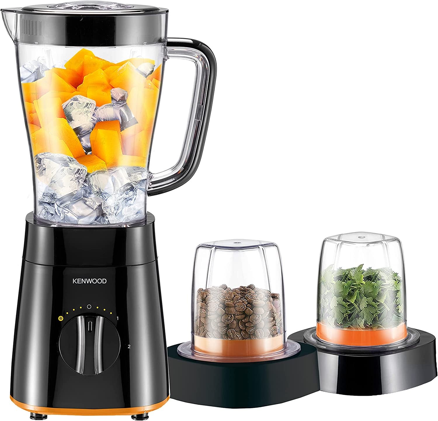 Kenwood Stand Blender With Mill, 500 Watts, 1.5 L, Black