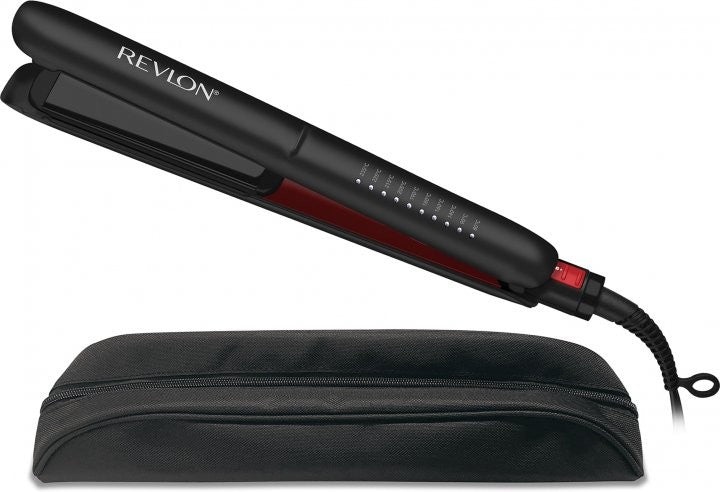 Revlon, Smoothstay 25mm Coconut Oil- Infused Straightener + Travel Pouch