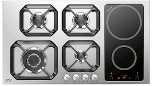 Lofra, Nettuno Gas & Induction Hob, 90 CM, Stainless Steel