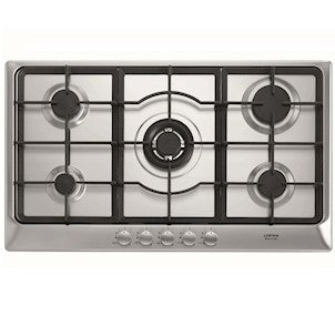 Lofra, Artes Gas Hob, 90 CM, 5 Burners, Stainless Steel