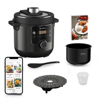 Moulinex, Turbocuisine Maxi Electric Pressure Cooker, 7.5 L, 1200 Watts, Black