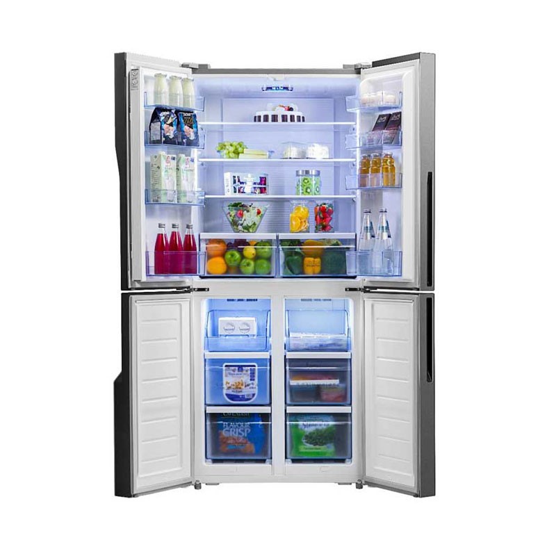 Hisense, 4 Doors Refrigerator, Inverter, No Frost, Black