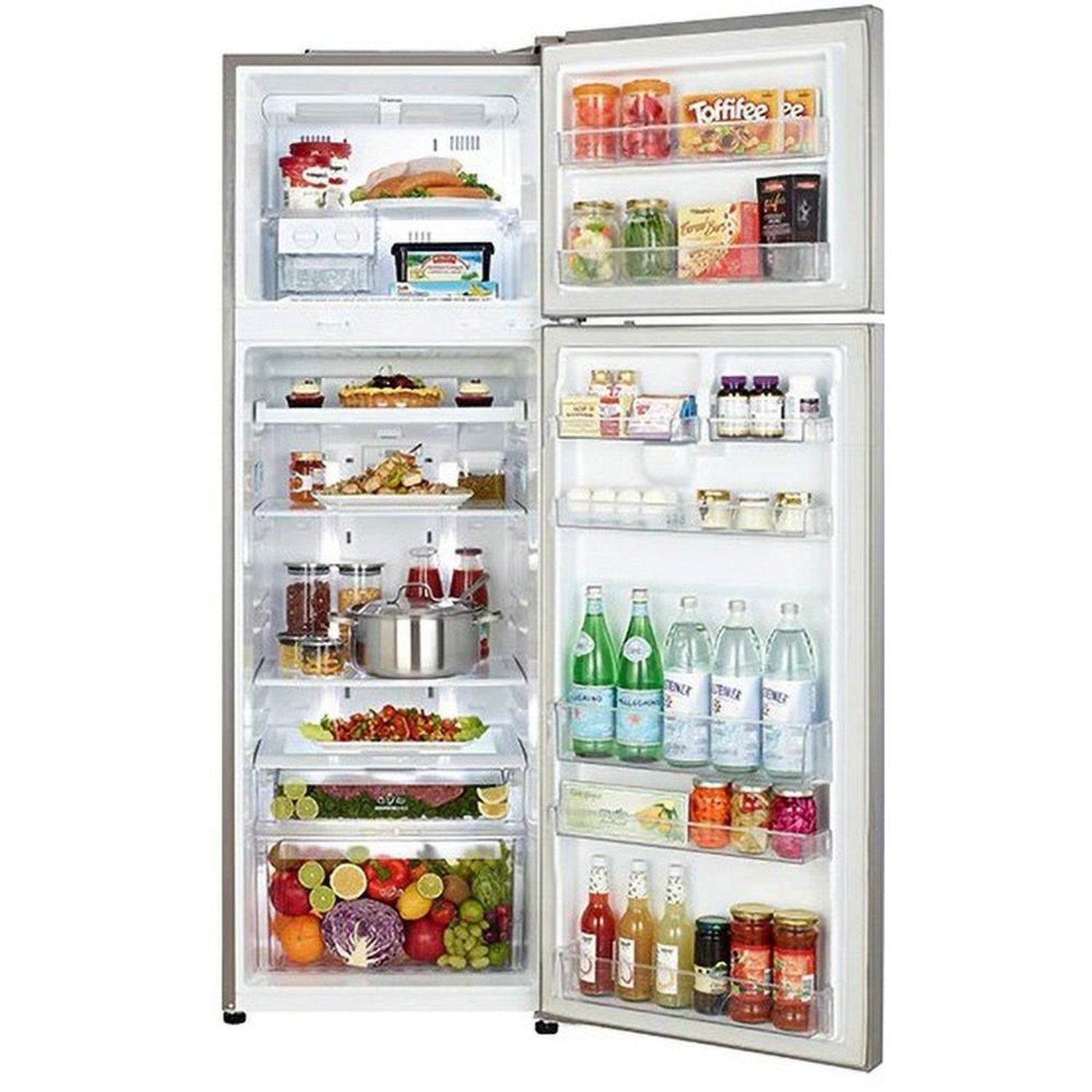 LG, Double Door Refrigerator, Inverter Compressor, 18 Cubic Feet, Silver