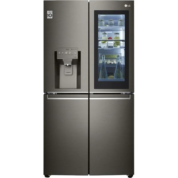 LG, Slim French Door InstaView™ Fridge, 423 L, Black