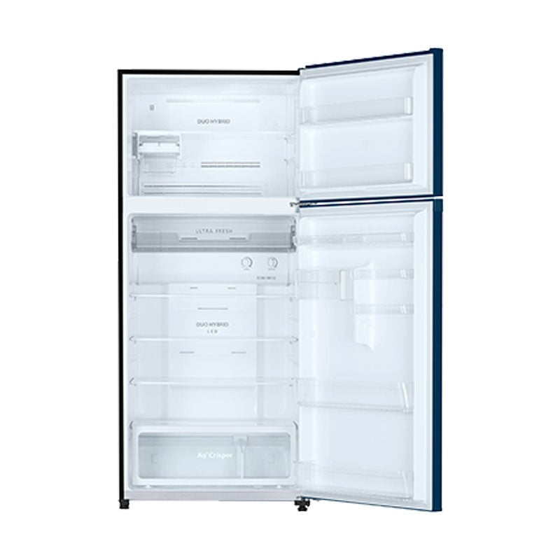 Toshiba, Top Mount Refrigerator, 29 Cubic Feet, 608 L, Glass Black