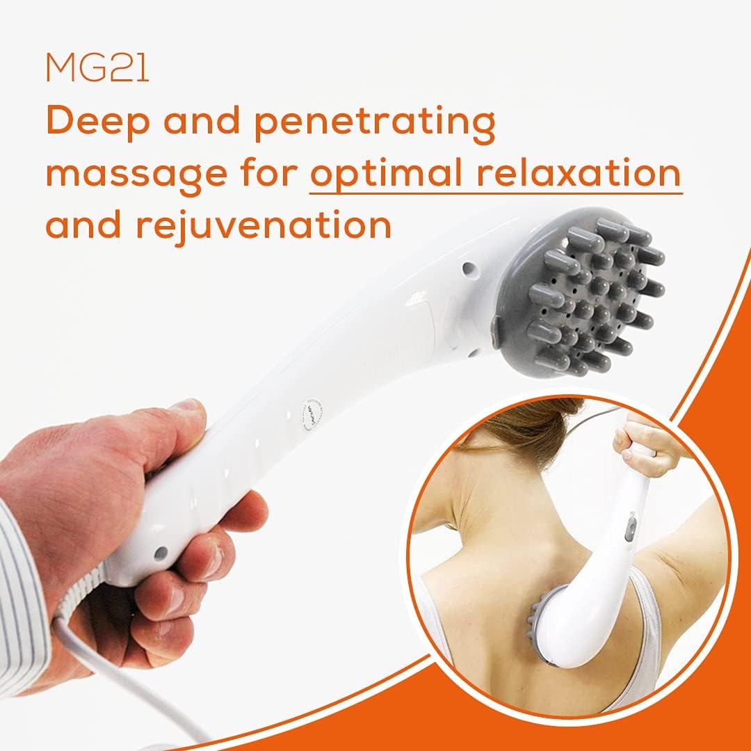 Beurer, Handheld Infrared Massager, 3 Interchangeable Attachments, White