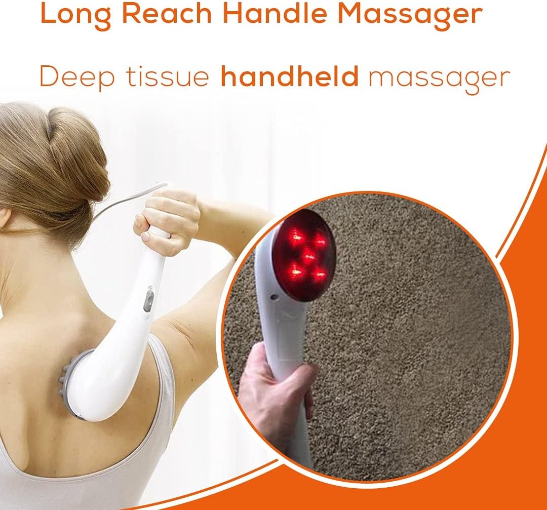 Beurer, Handheld Infrared Massager, 3 Interchangeable Attachments, White