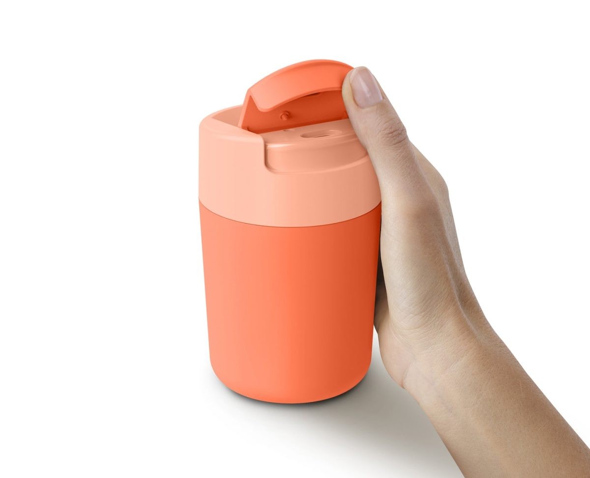 Joseph Joseph, Sipp™ Travel Mug with Hygienic Lid, 340 ML, Coral