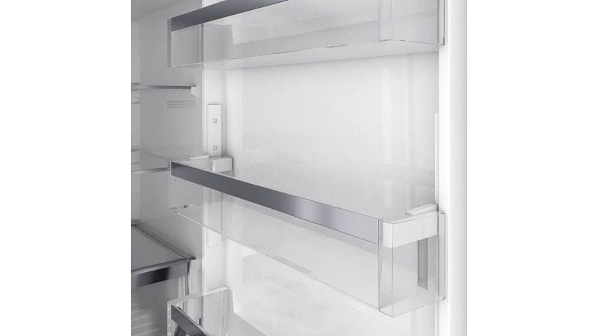 Teka, Maestro Combi Refrigerator, 192 CM, Inverter, Glass Black