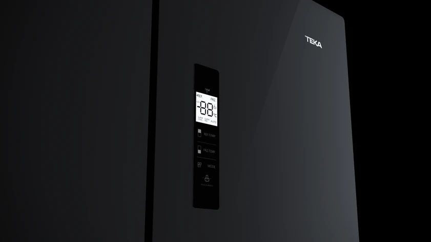 Teka, Maestro Combi Freestanding Refrigerator, Crystal Black