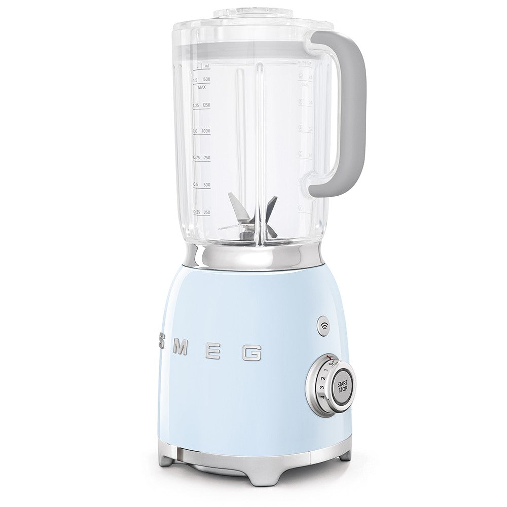 Smeg 50's Style Aesthetic Stand Blender, 800 Watts, Pastel Blue