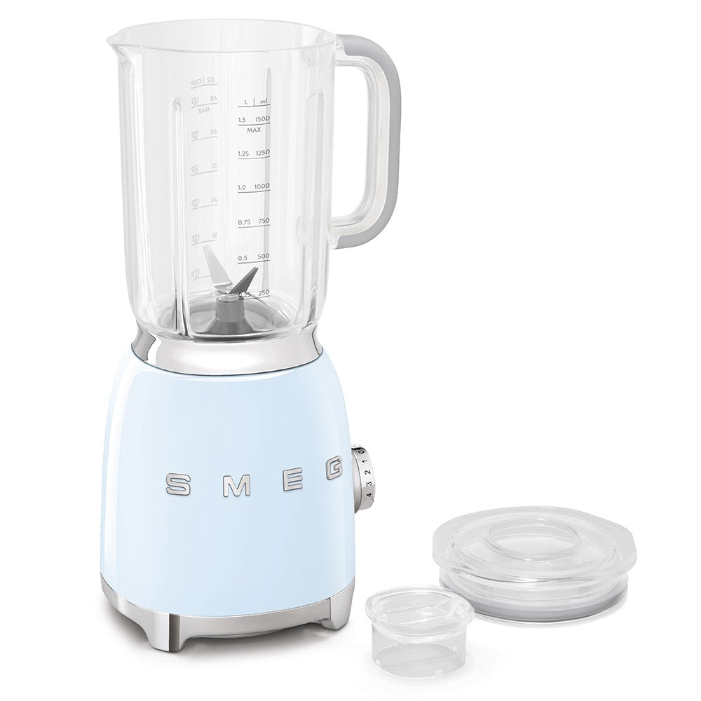 Smeg 50's Style Aesthetic Stand Blender, 800 Watts, Pastel Blue