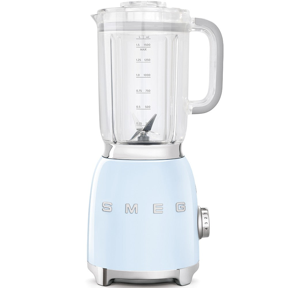 Smeg 50's Style Aesthetic Stand Blender, 800 Watts, Pastel Blue