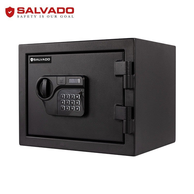Salvado, Fire Resistant Safe, 2 Shelfs, Black