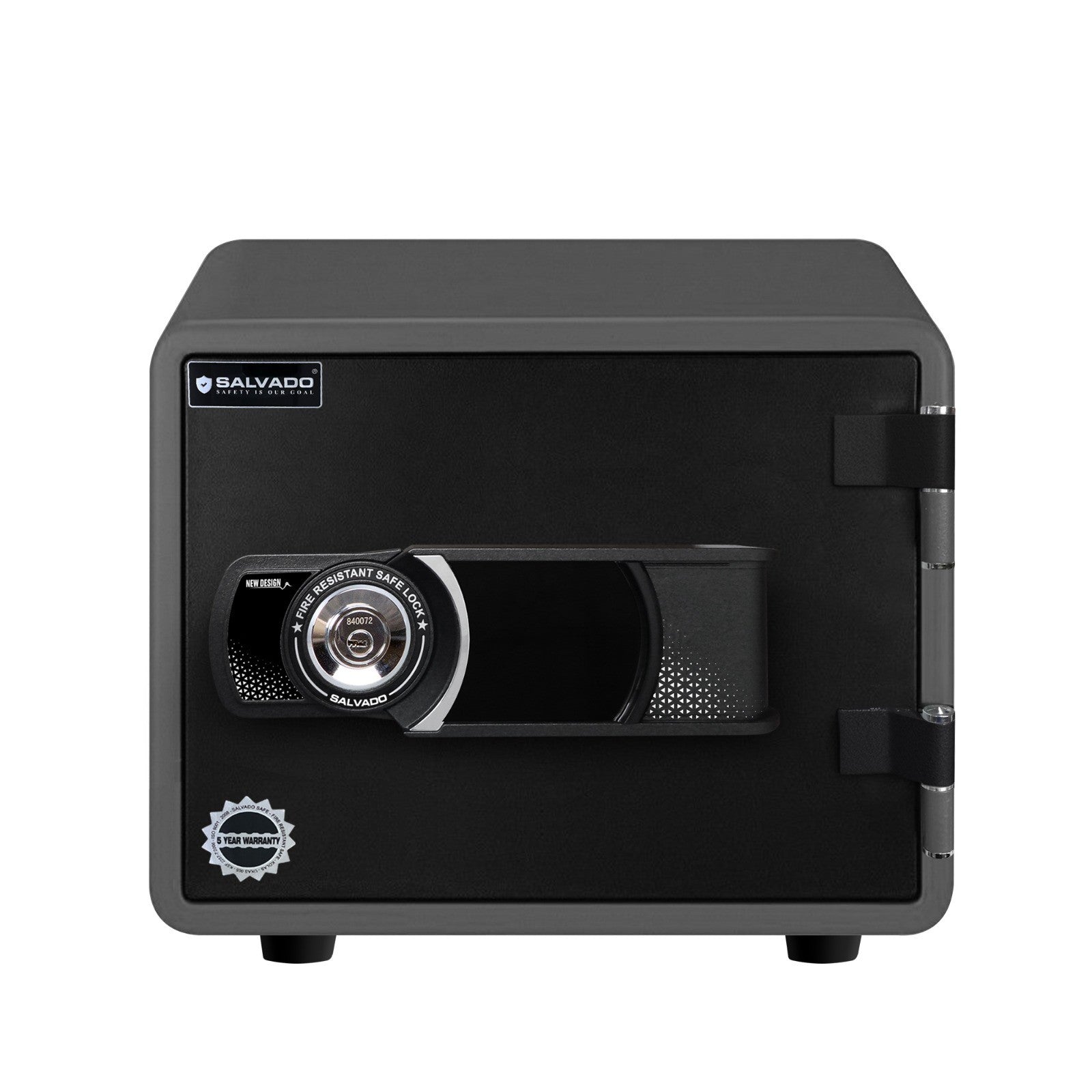 Salvado, Fire Proof Safe, 3 Keys, 2 Hours Fire Rate, Dark Grey