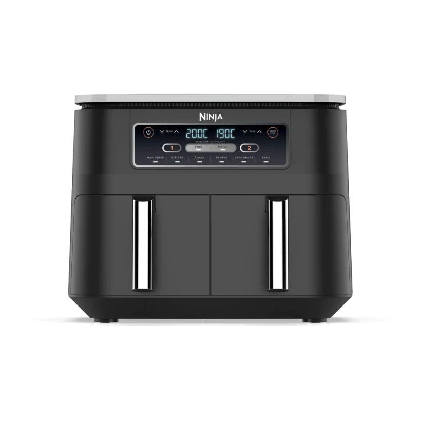 Ninja Foodie, Air Fryer, 7.6 L, 2 Baskets, Granite Grey