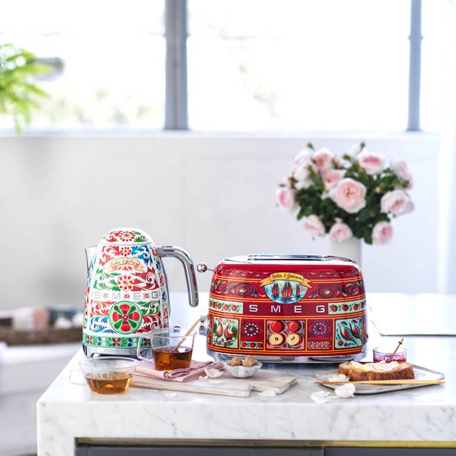 Smeg, "Sicily Is My Love" Dolce & Gabbana Toaster, 2 Slice, 950 Watts