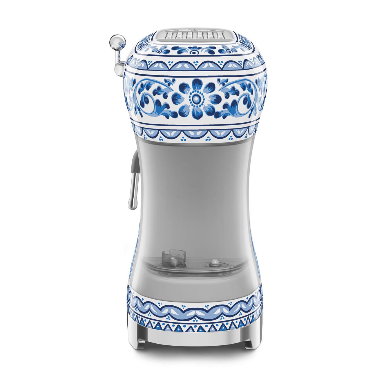 Smeg, " Sicily Is My Love" Dolce & Gabbana Manual Espresso Coffee Machine, 1350 Watts, Blue