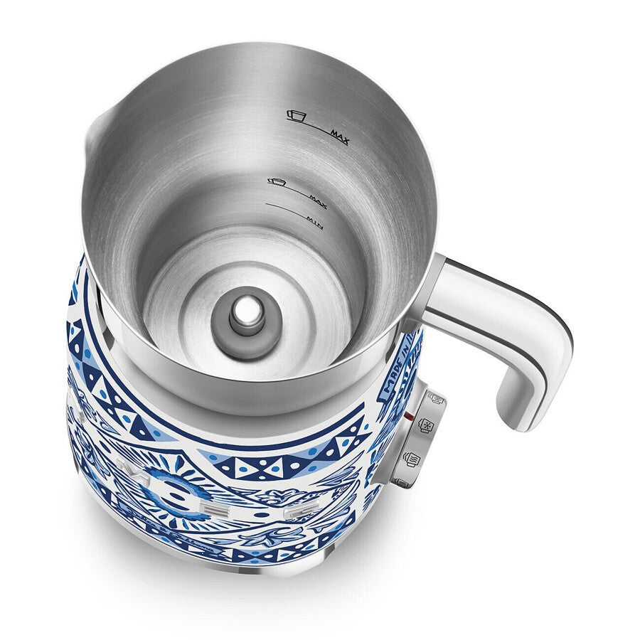 Smeg, " Sicily Is My Love" Dolce & Gabbana Milk Frother, 500 Watts, Blue