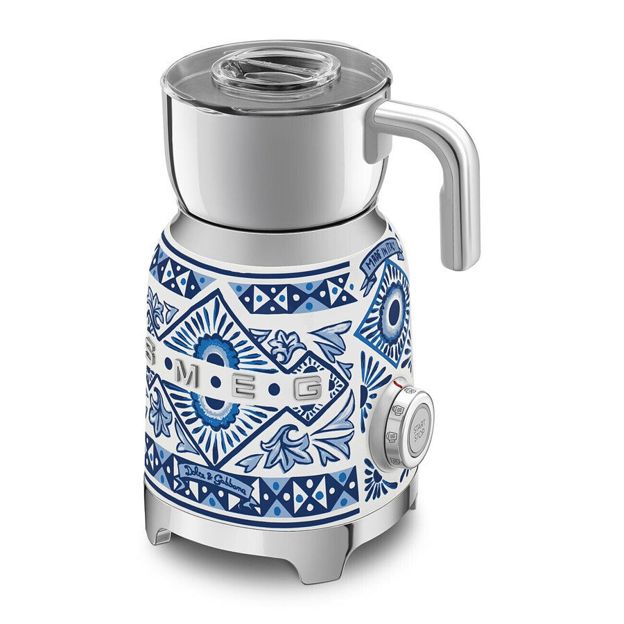 Smeg, " Sicily Is My Love" Dolce & Gabbana Milk Frother, 500 Watts, Blue