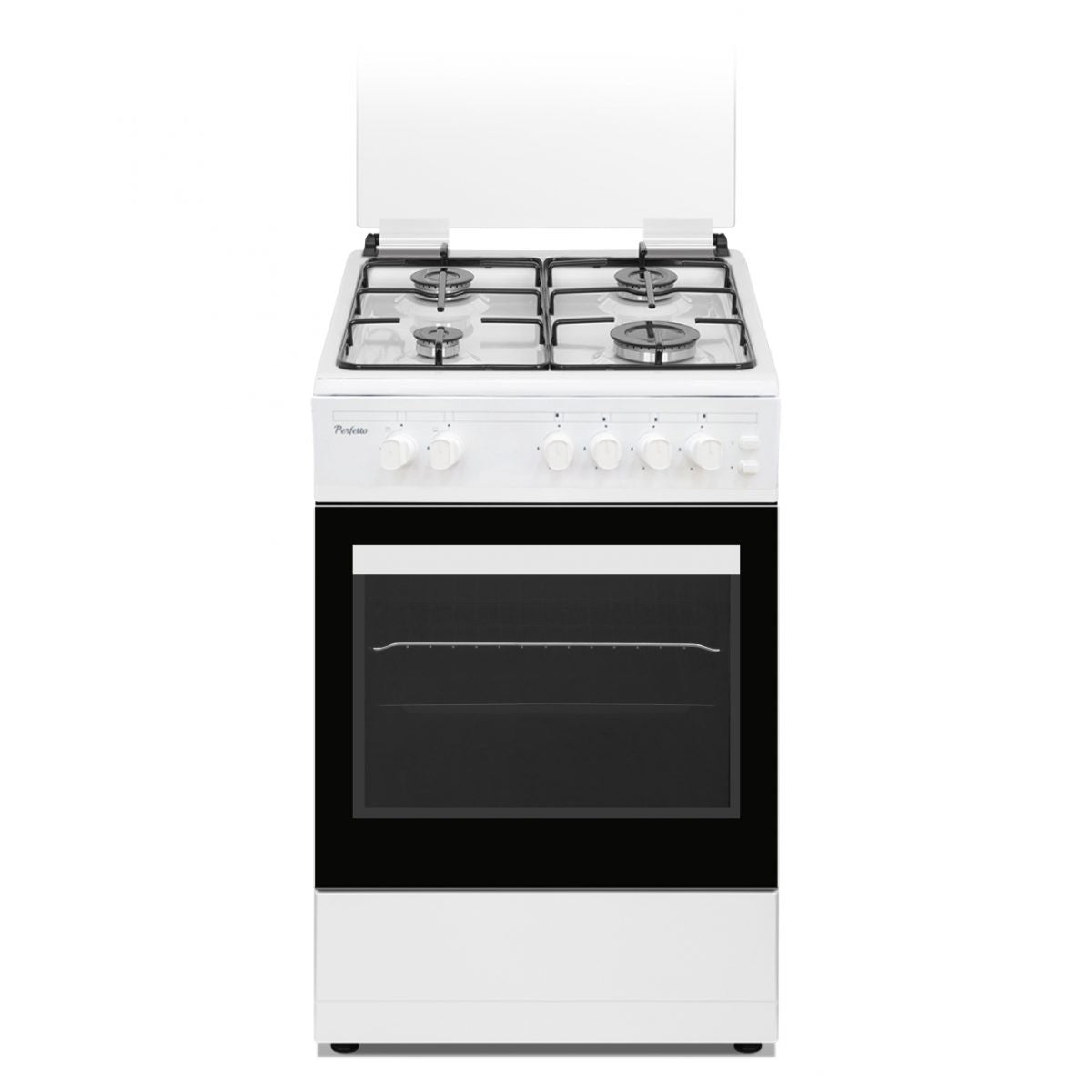 Milano Gas Cooker, 4 Burners, 60 CM, White