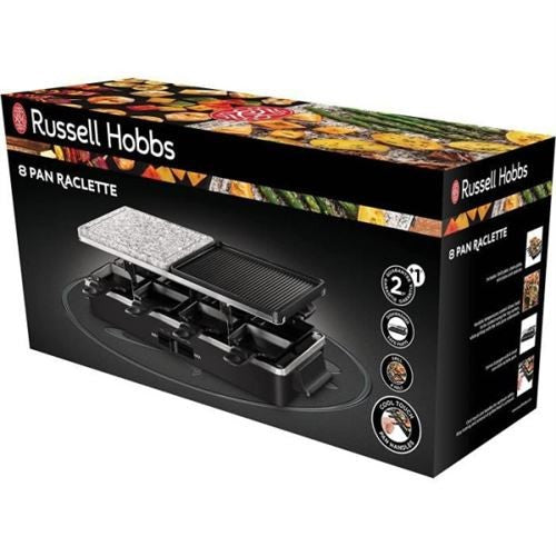 Russell Hobbs, 3 In 1 Raclette, 1400 Watts, Black