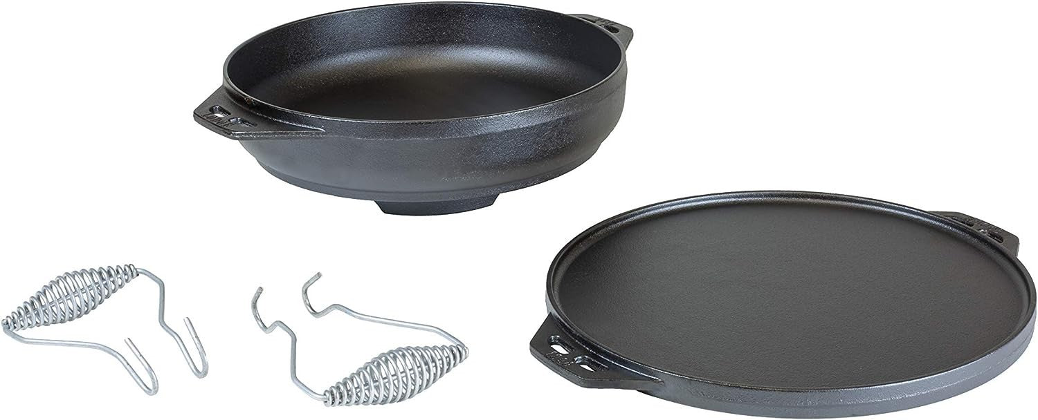 Lodge, Cast Iron Cook-It-All Kit, 5 Pieces, Heavy Duty, Black