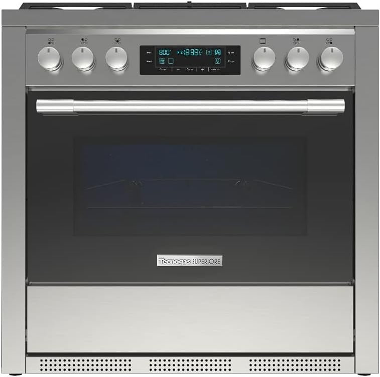 Tecnogas, Gas Cooker Oven, 90 CM, Stainless Steel