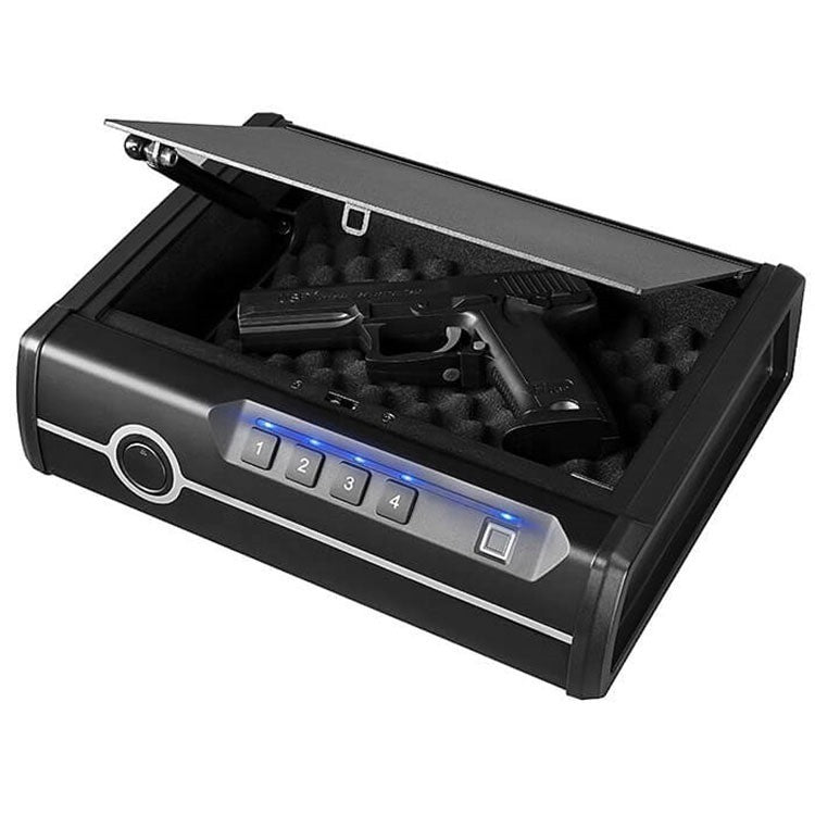 Pistol, Quick Access Digital Safe, 11.9 LB, Fingerprint, Black