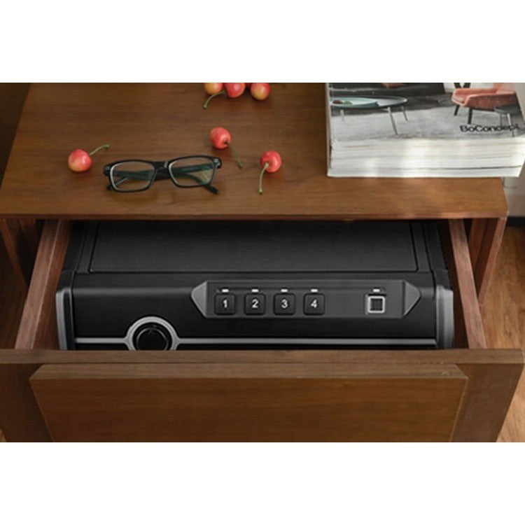 Pistol, Quick Access Digital Safe, 11.9 LB, Fingerprint, Black