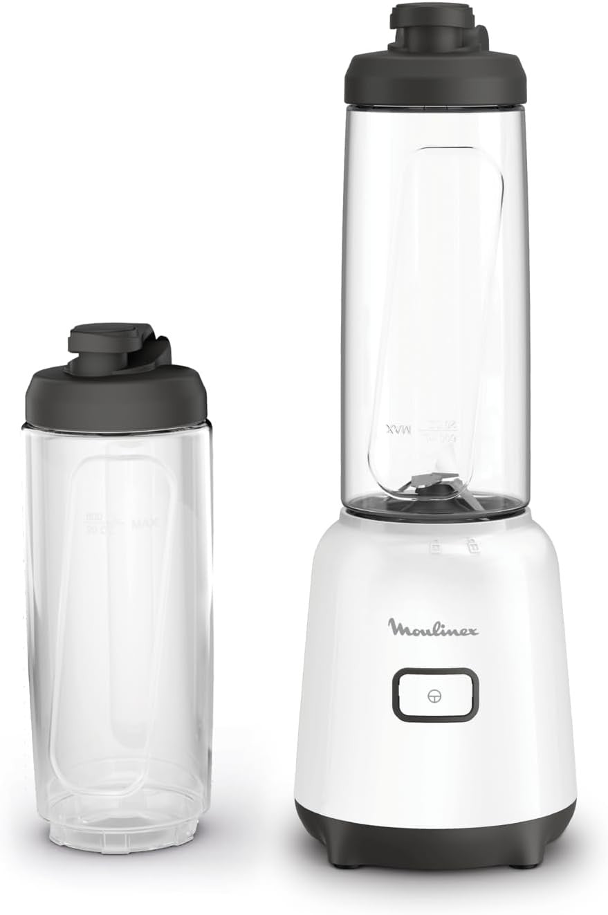 Moulinex Mix & Move Mini Portable Blender, 300 Watts, White
