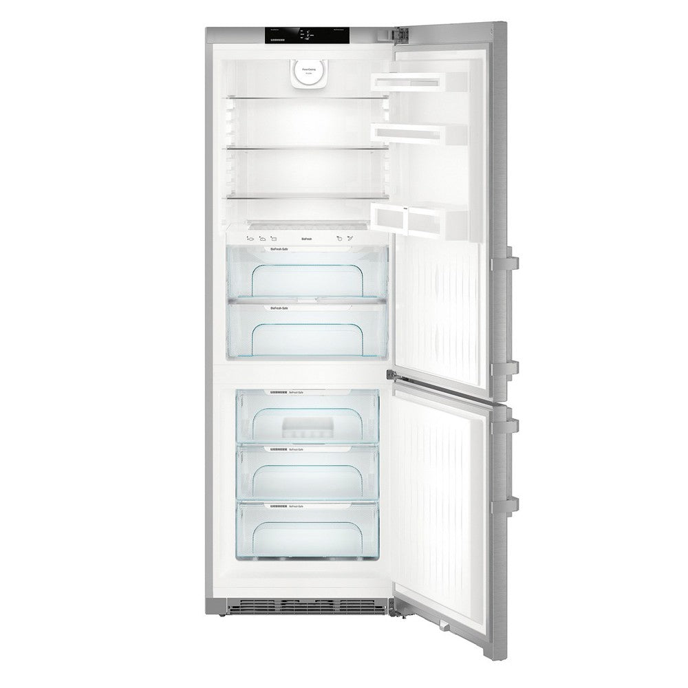 Liebherr, Comfort Bio Fresh Fridge-Freezer, No Frost, 392 L, Silver