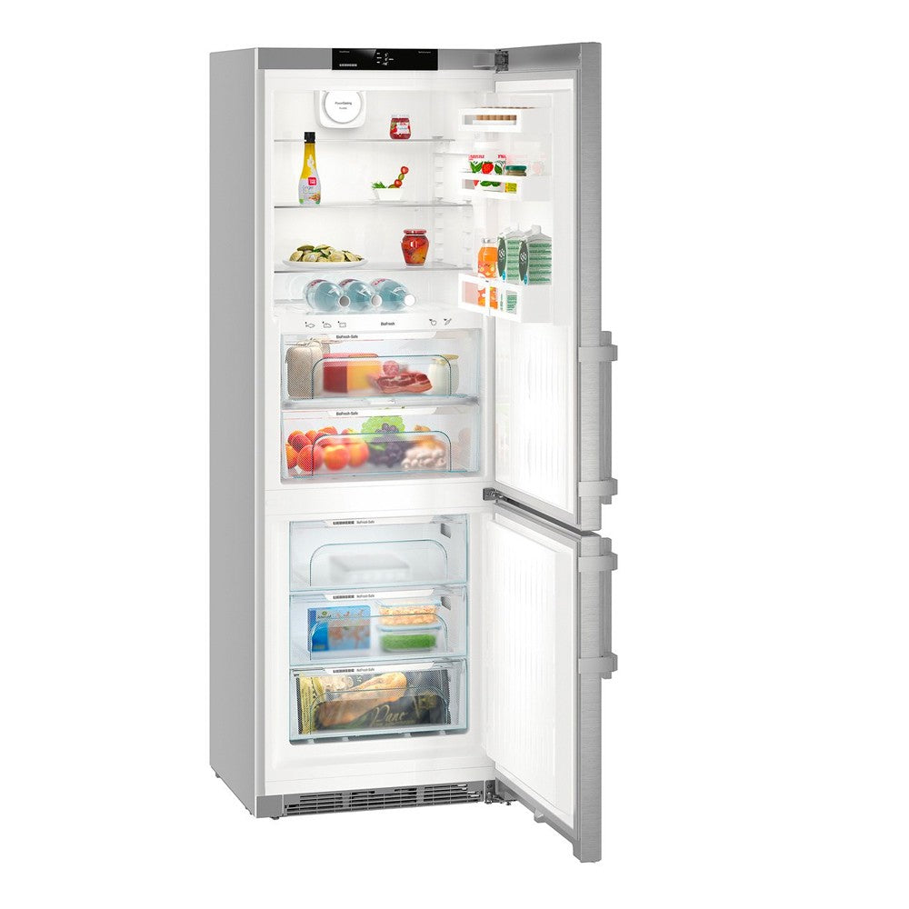 Liebherr, Comfort Bio Fresh Fridge-Freezer, No Frost, 392 L, Silver