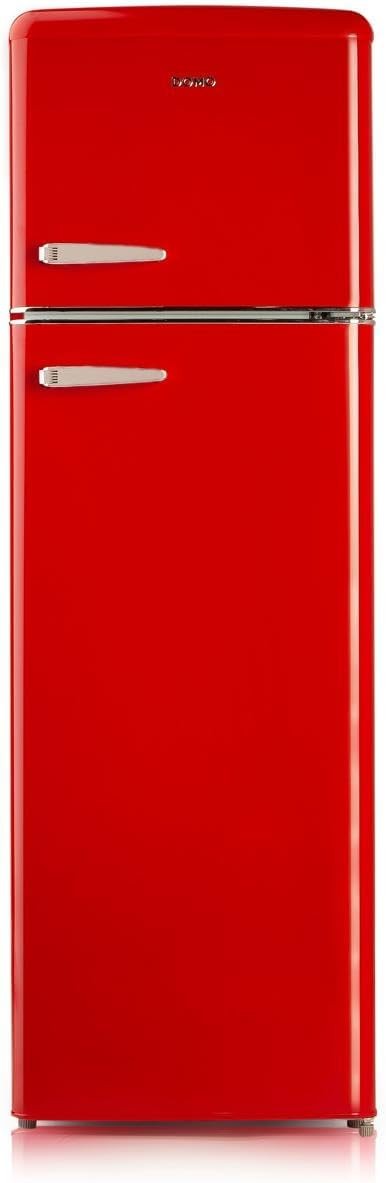 Domo, Retro Fridge - Freezer, 246 L, Red