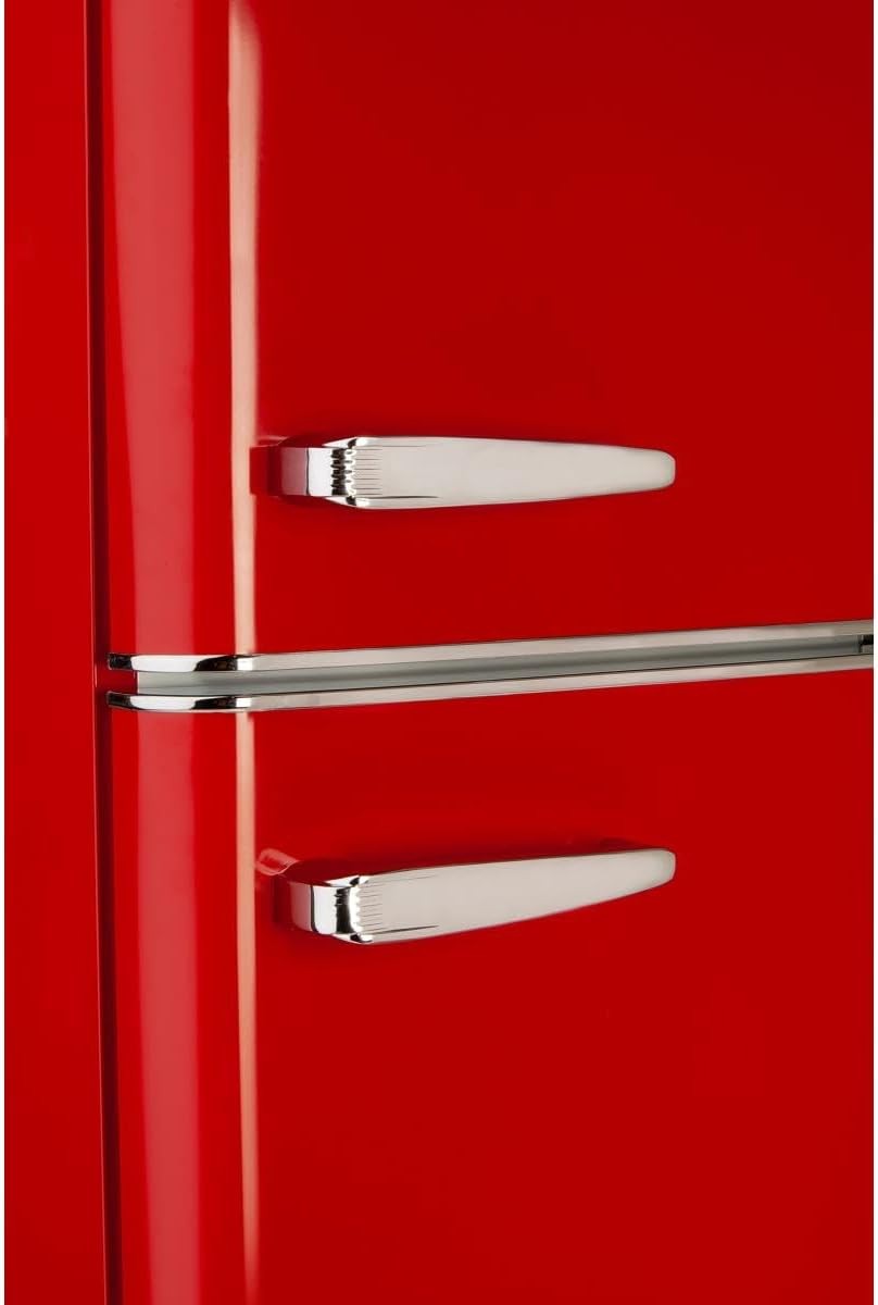 Domo, Retro Fridge - Freezer, 246 L, Red